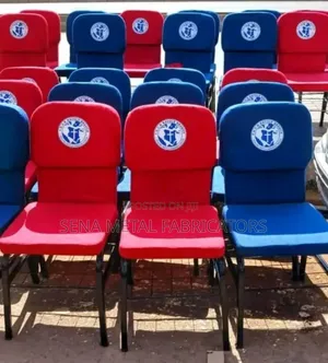 Church Chairs, Black Frame With Logo