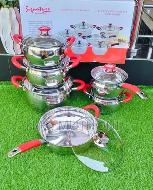 *12pcs Stainless Steel Cookware Set*