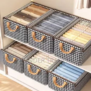 Cloth Storage Box With Dust Proof Cover