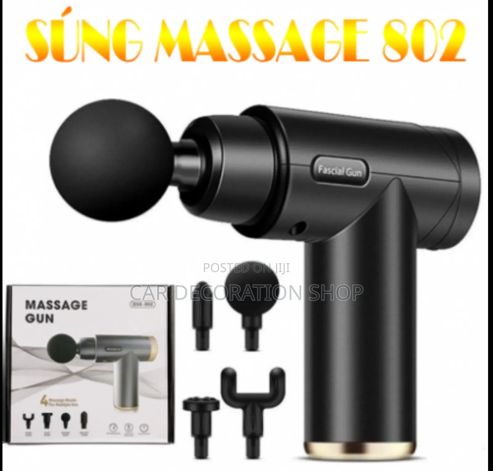 Cordless Massage Gun With 4 Attachments