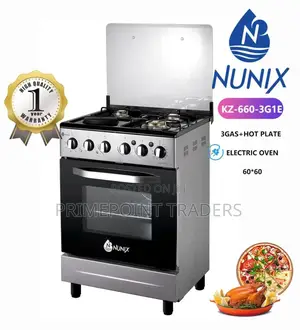 Nunix Gas 3g+1e Standing Cooker^ 
