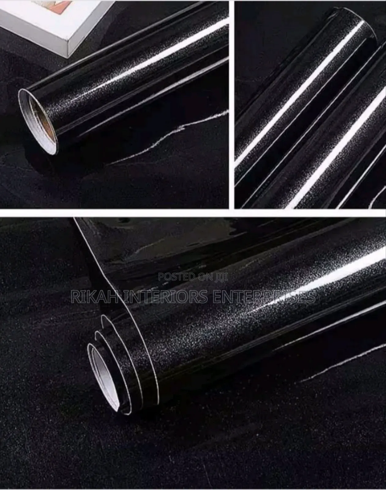 Shiny Black Contact Papers