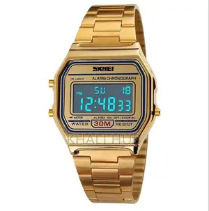 Skmei Digital Watch Gold Stainless Skmei Watch