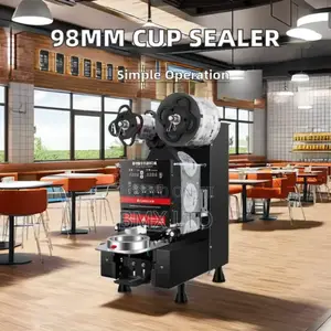 Low Maintenance Cup Sealing Machine With Film Sensor Alert