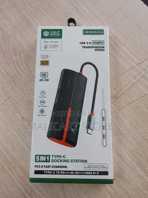 Lightwave Dock51a Usb-C 5 in 1 Docking Station Usb-C Hub