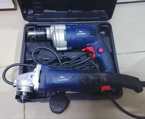 Maxmech 750w Electric Drill+4" Angle Grinder Combo