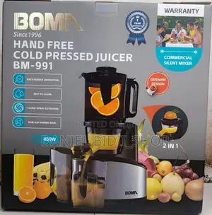Hand Free Cold Pressed Juicer 400w 2 In 1