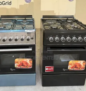 Roch 60x60 (Reck-631-Bl) 3 Gas + 1 Electric Oven, Cooker