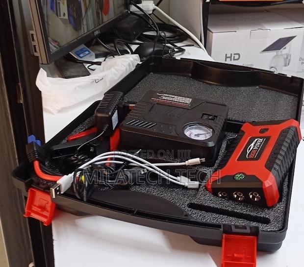 Portable Car Jump Starter 12vc With Tyre Air Compressor