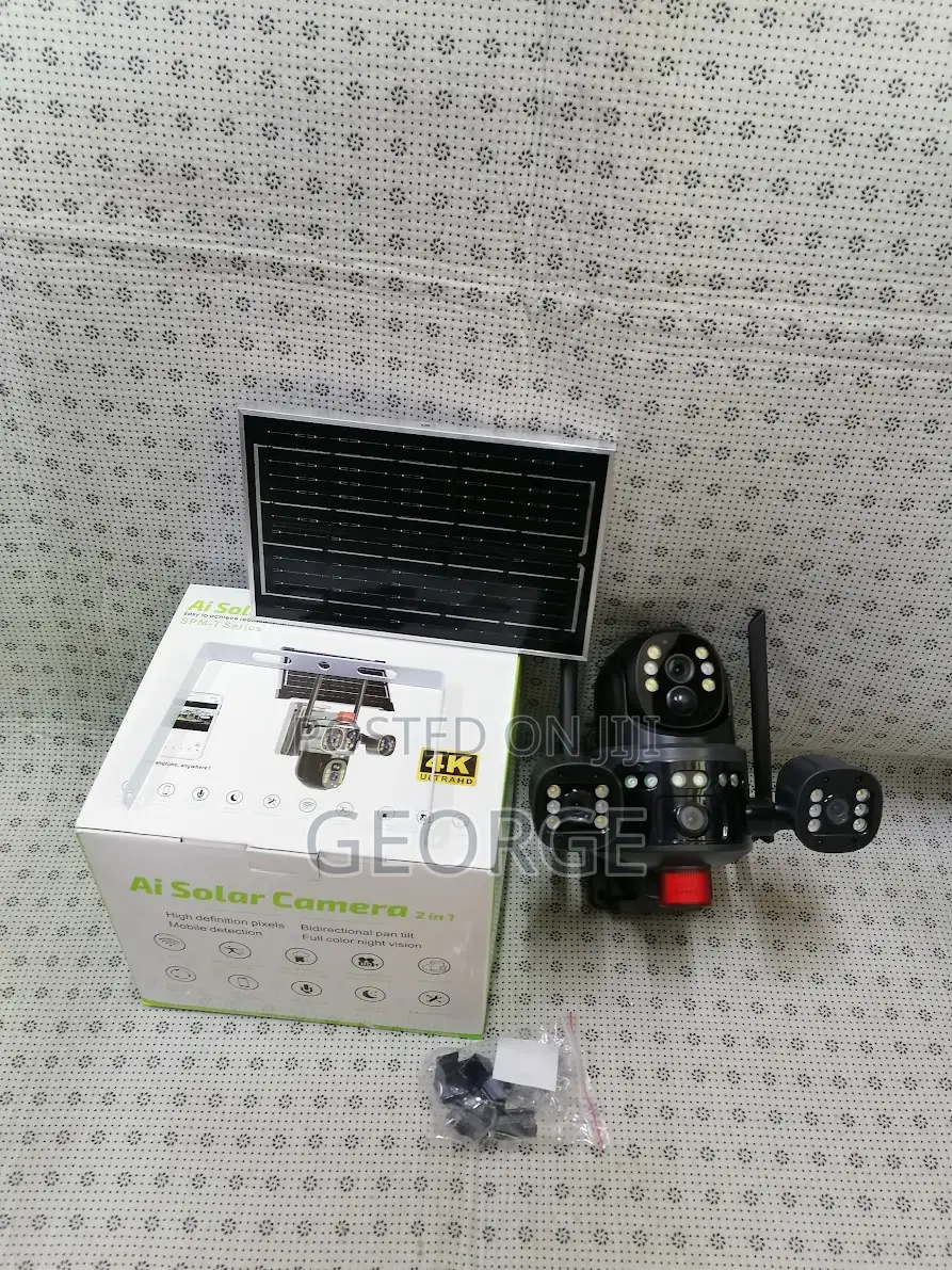 Dual Lens V380 Solar 4g Solar Powered Camera