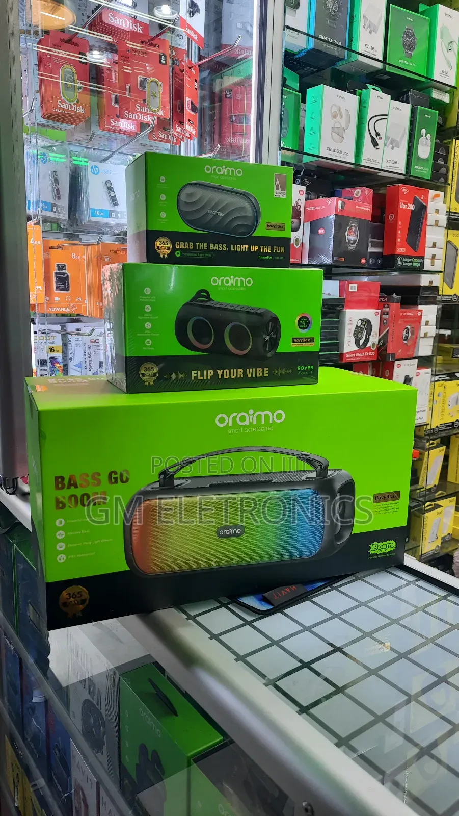 Original Oraimo Bluetooth Speaker: Spacebox, Rover Boom.
