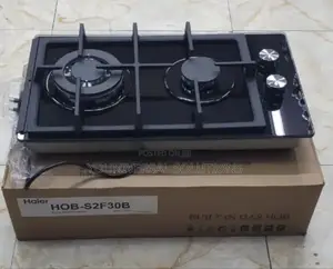 Haier Glass Inbuilt 2 Burner With Wok Burner Hob Cooker