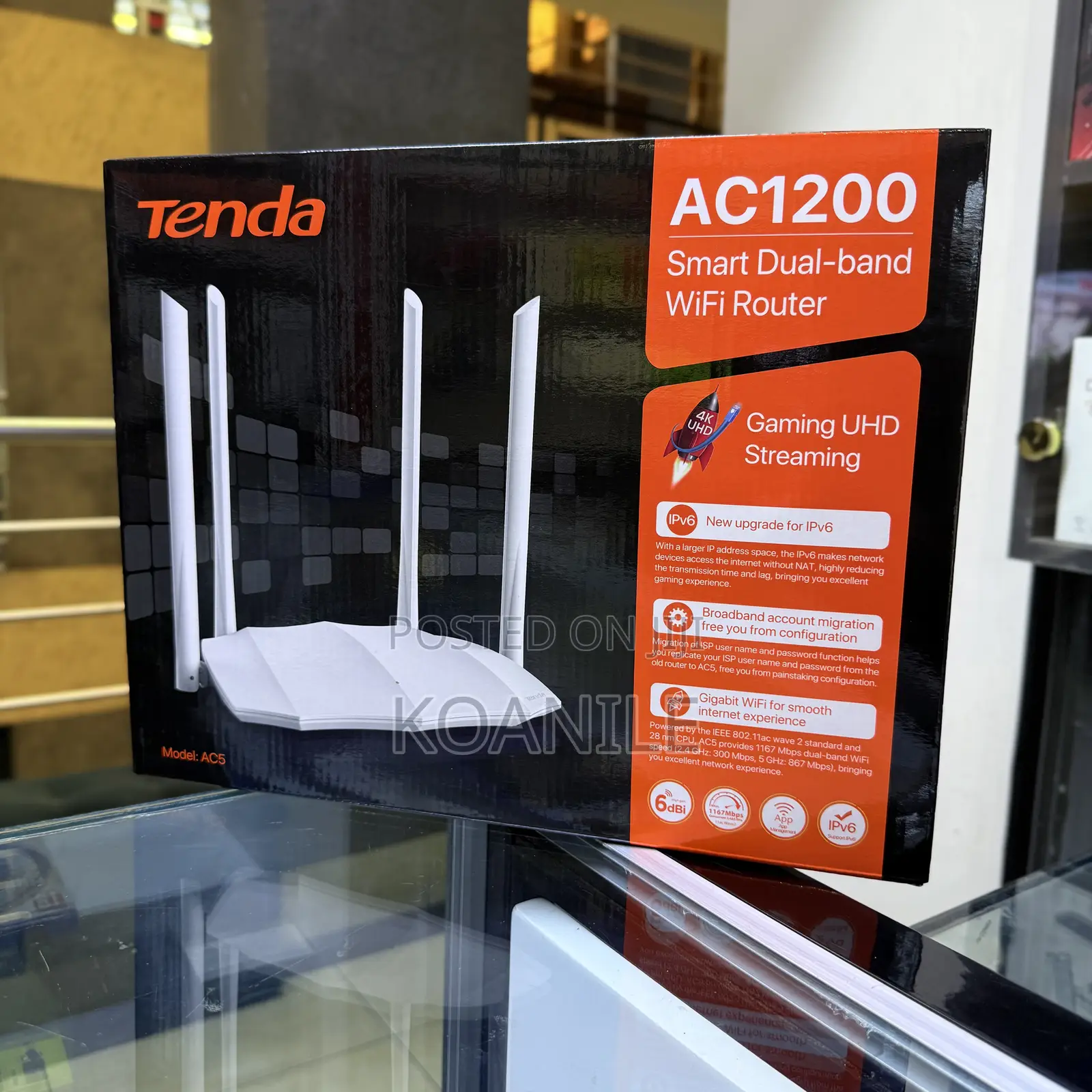 Tenda Ac1200 Smart Dual-Band Wifi Router