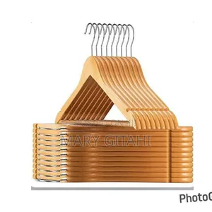 Wooden Clothes Hangers - Set of 10 Pieces