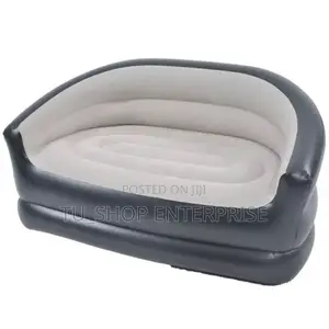 *Inflatable 2 Seater Couch Blow Up Air Sofa With Comfort
