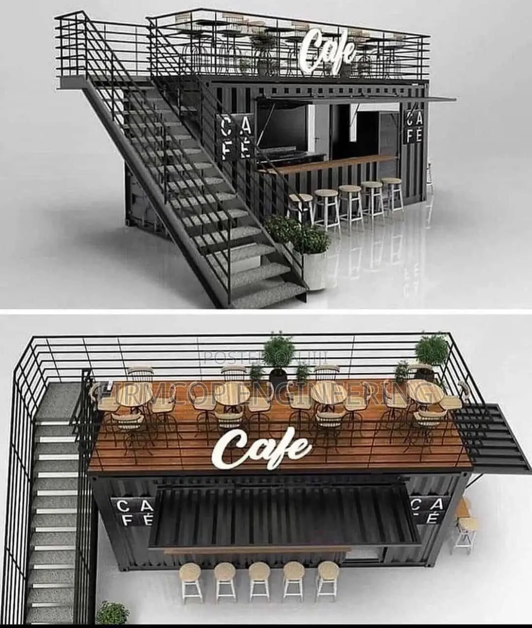 20ft Pop-Up Café With Deck - Ready to Serve!
