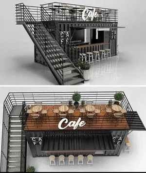 20ft Pop-Up Café With Deck - Ready to Serve!