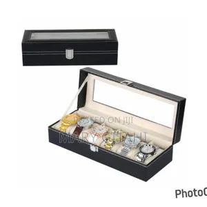 6 Slot Watch Box Leather Case