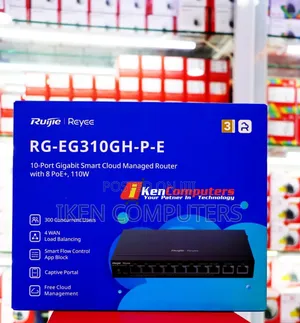 Ruijie Reyee10-Port Cloud Managed Poe Office Router