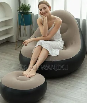 Inflatable Lazy Sofa With Foot Step
