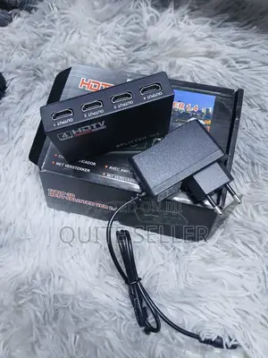 1x4 Splitter 1x4 Ultra Hd Splitter High Speed 4 Port