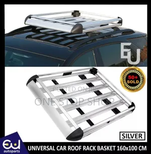 Universal Silver Roof Box Carrier Rack