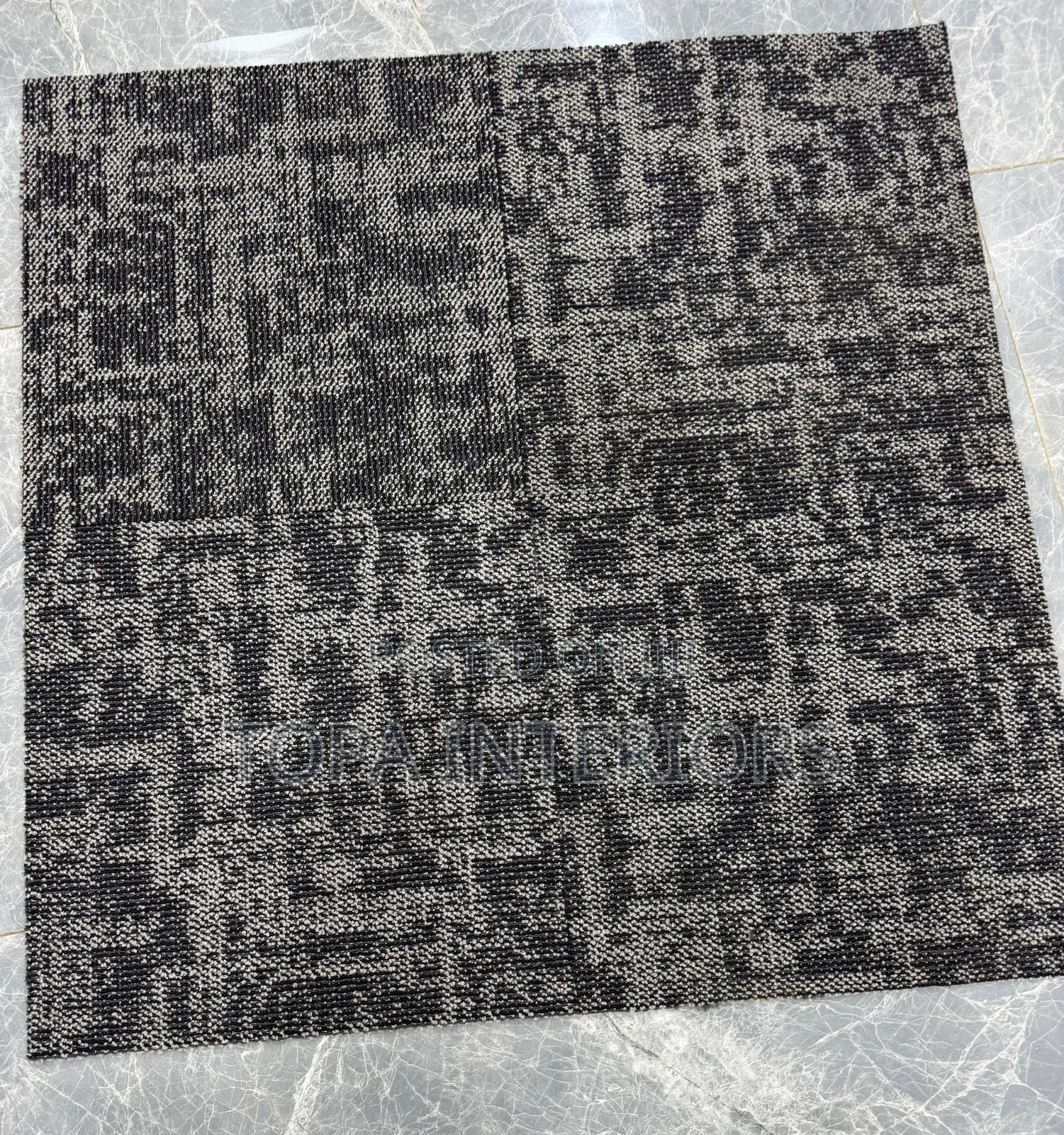 Grey Themed Floor Insulation Tile Carpets for Office Floor
