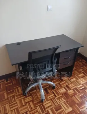 Office Study Table and Mesh Adjustable Chair