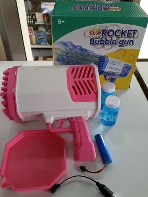 Rechargeable 69 Hole Bazooka Rocket Bubble Gun