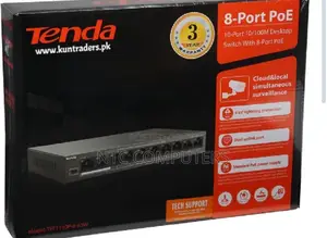 Tenda Tef1110p-8-63w 8-Port 10/100mbps + 2 Gigabit .