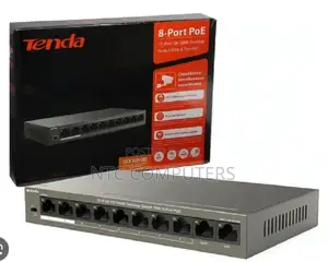 Tenda Tef1110p-8-63w 8-Port 10/100mbps + 2 Gigabit Desktop