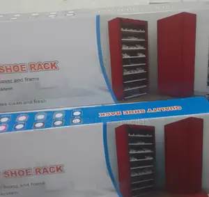 Space-Saving Covered Shoe Rack for Everyday Use