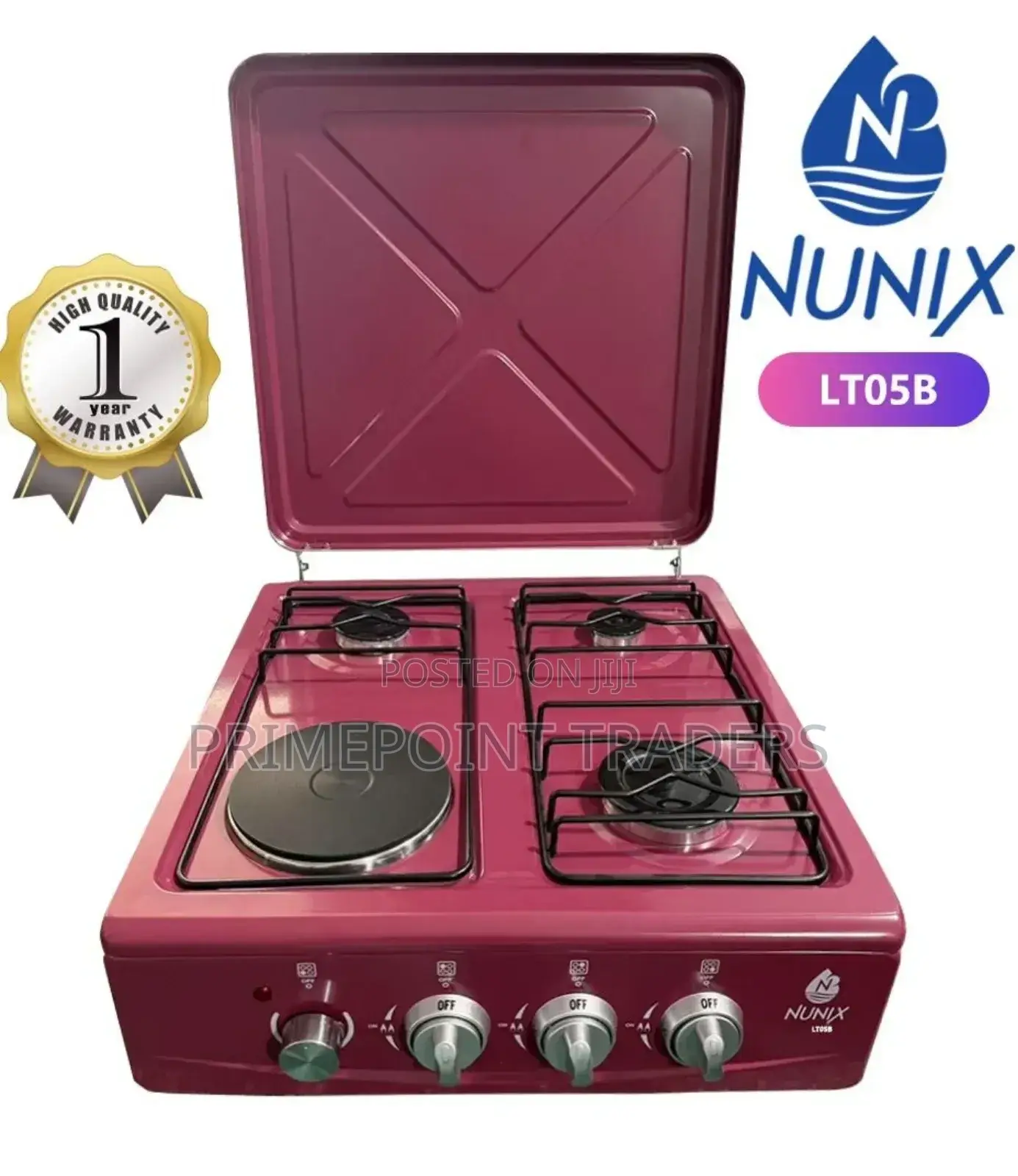New Model Nunix Table Top Cooker 3 Gas