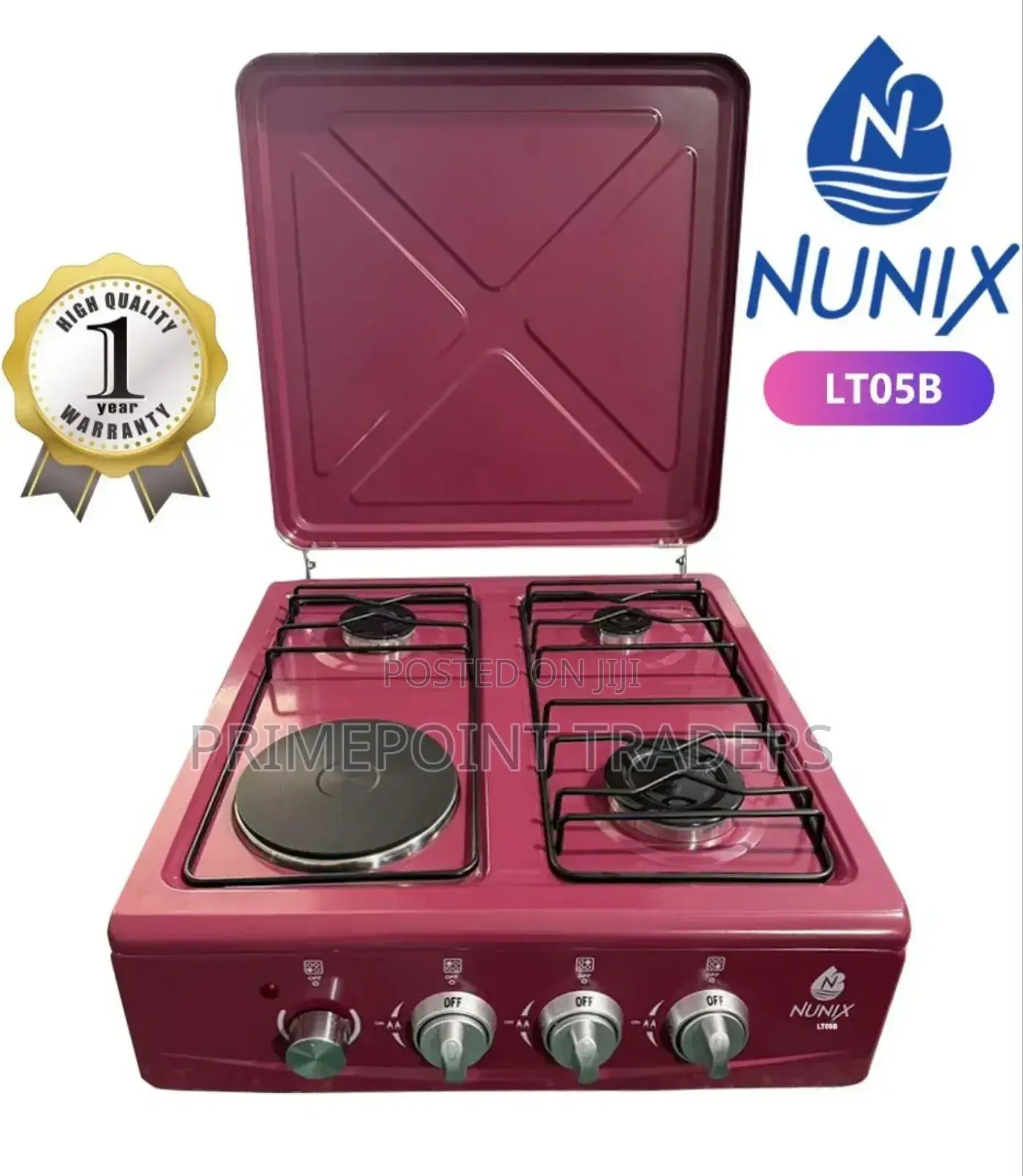 New Model Nunix Table Top Cooker 3 Gas ✓
