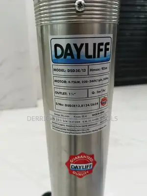 Dayliff Submersible Water Pump 0.5hp