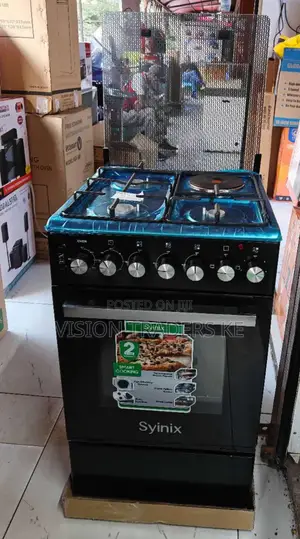 Syinix 50*55 3+1 Standing Cooker Electric Double Coil Oven
