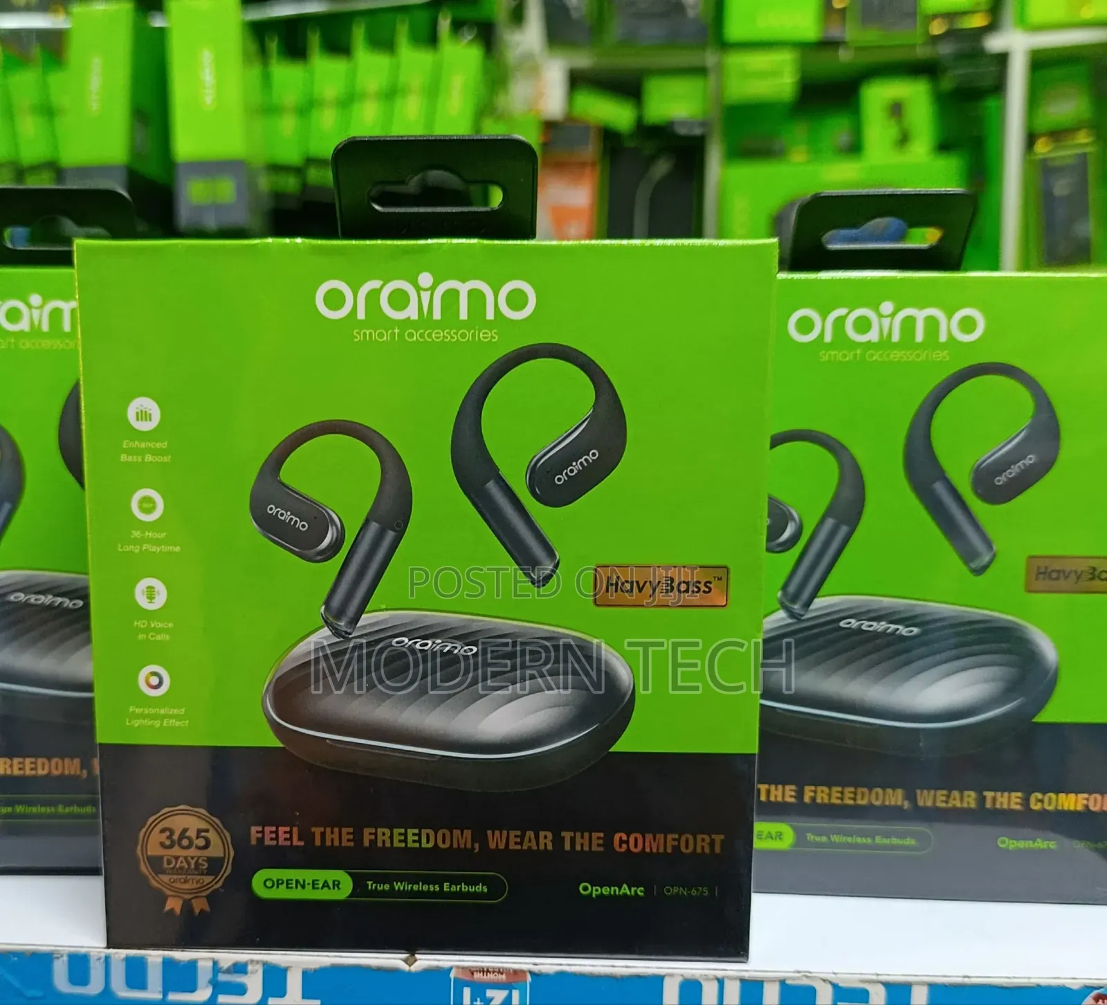 Oraimo Openarc Open-Ear Wireless Heavybass Earphones