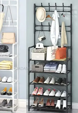 Space-Saving Shoe Storage Solution Shoe Rack With Hanger