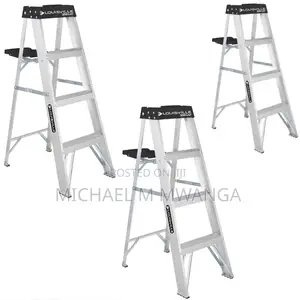 Sturdy 4-Step Aluminum Ladder