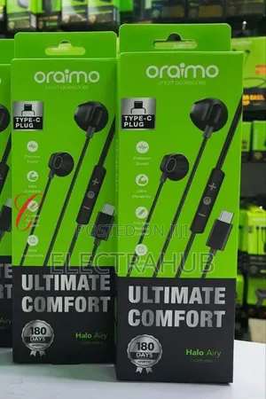 Oraimo Halo Airy Oep-650 Type-C Comfort Earphones New Sealed