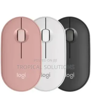Logitech M350s Pebble 2 Bluetooth Mouse Graphite,White,Rose