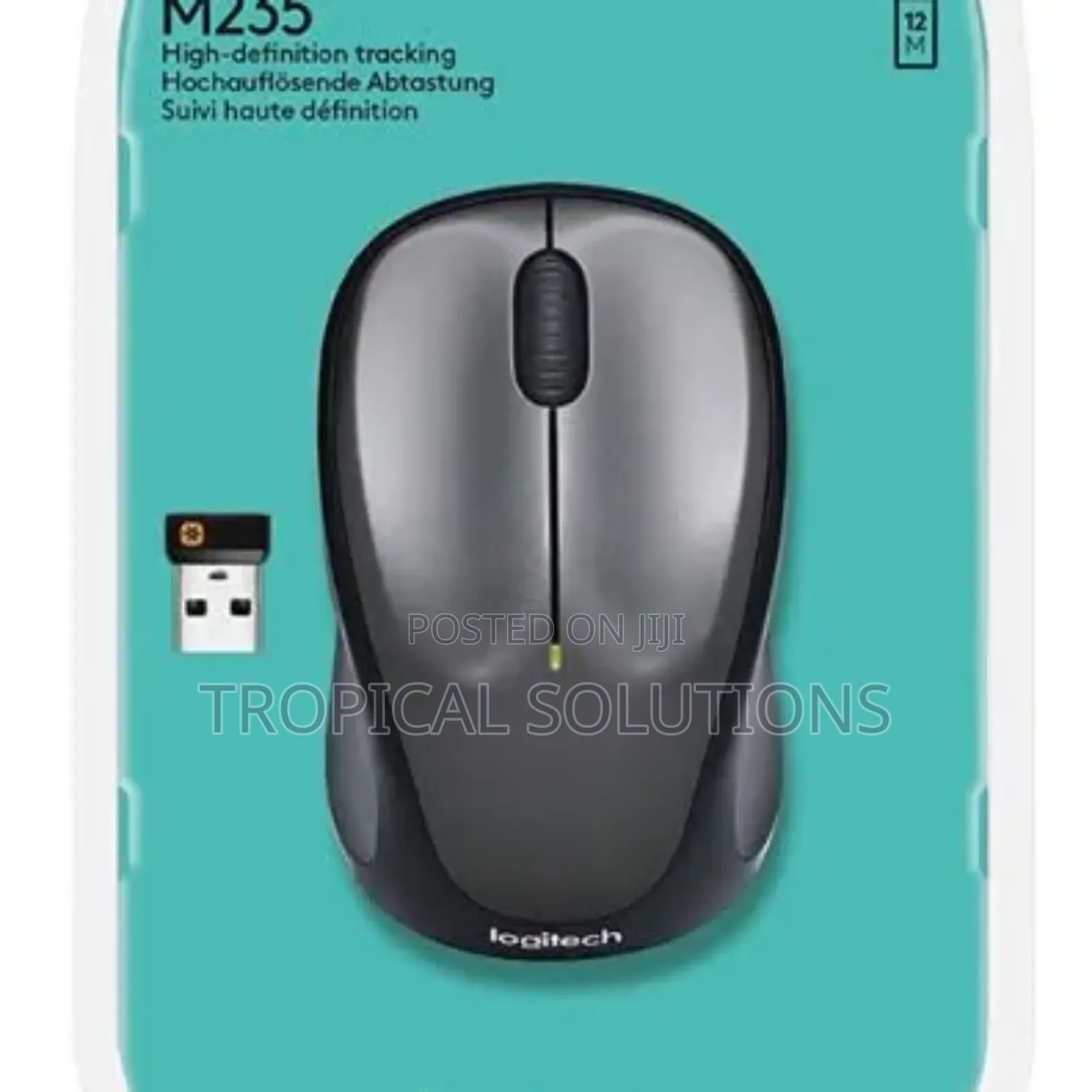 Logitech M235 Wireless Mouse Grey,