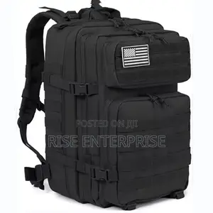 50l Tactical Waterproof Outdoor Backpack - Black