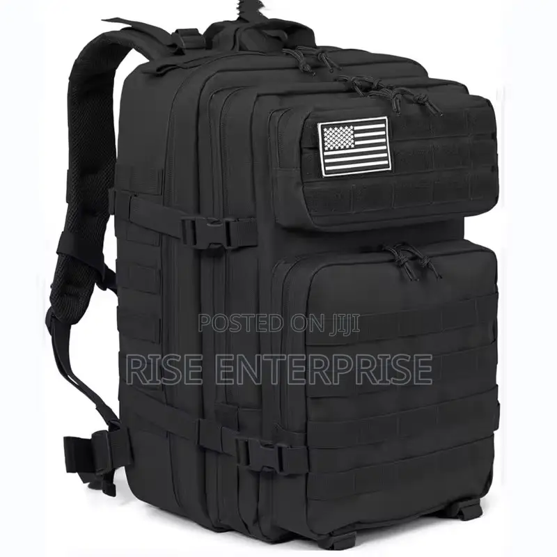 50l Tactical Waterproof Outdoor Backpack - Black