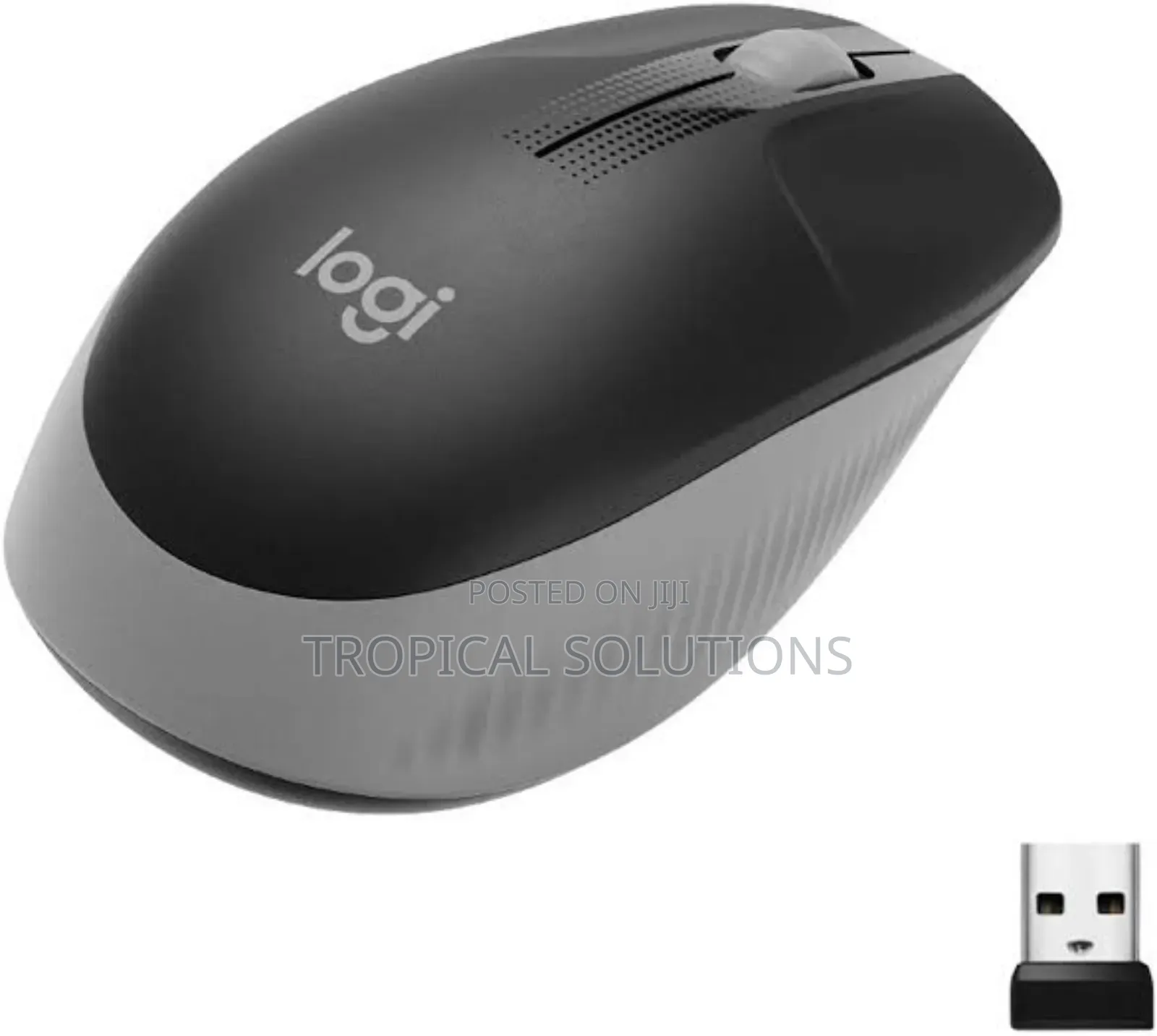 Logitech M191 Wireless Full Size Mouse Mid Grey M191