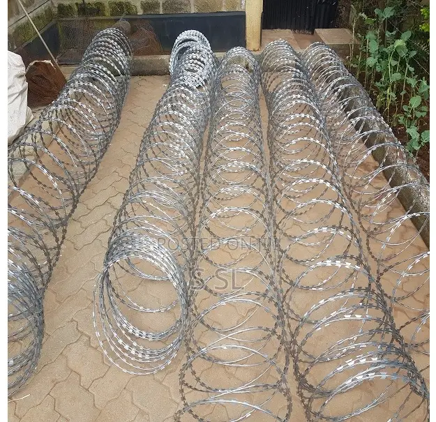 Silver Razor Wire 450mm