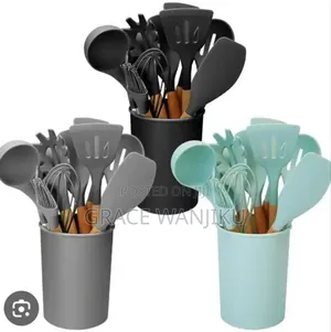 11pc Nonstick Silicon Cooking/Serving Spoon Set