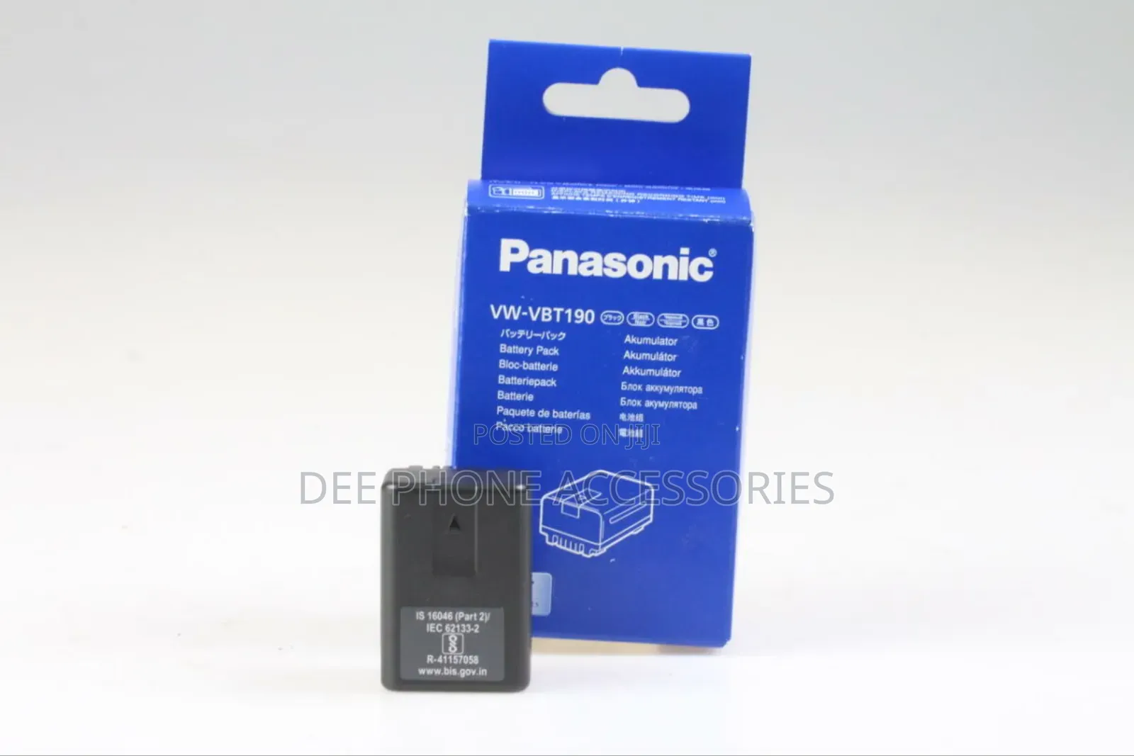 Panasonic Vw Vbt190 Camera Battery