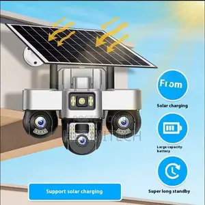 V380 Solar Street Light and 3 PTZS 4g Camera