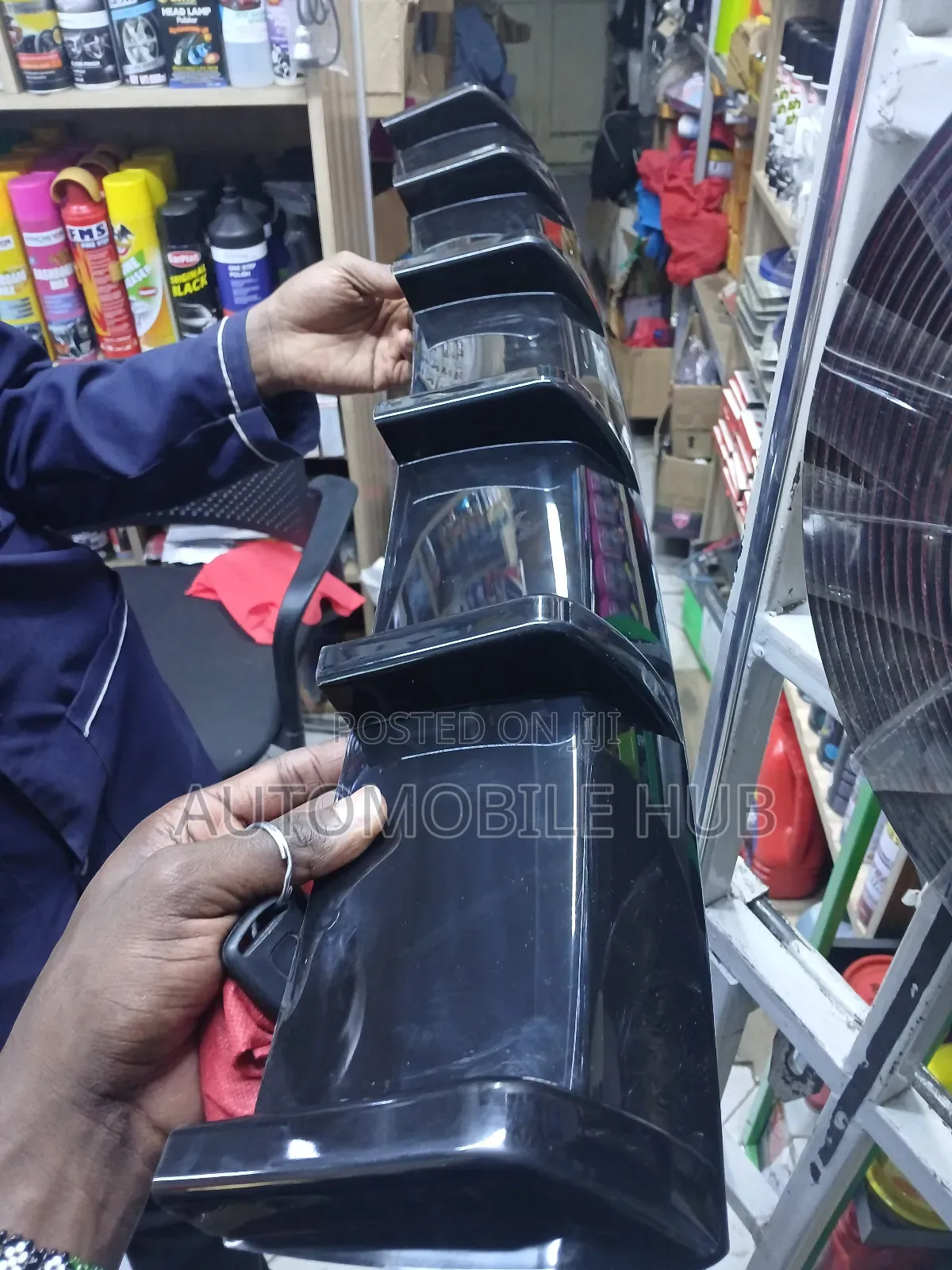 Black Bumper Diffuser- 6fin